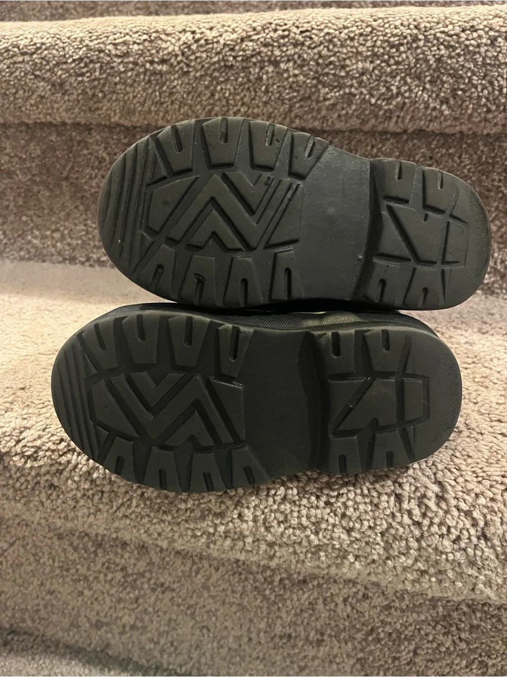 GAP Black and Neon Yellow Kids Snow Boots